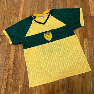Vintage Soulfly Prophecy Cavalera Yellow Green Soccer Jersey - Men's Large